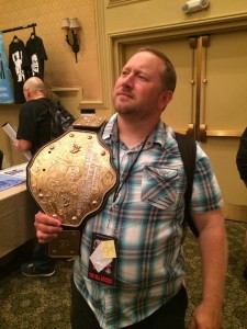 Heath Mullikin with the Big Gold Belt.